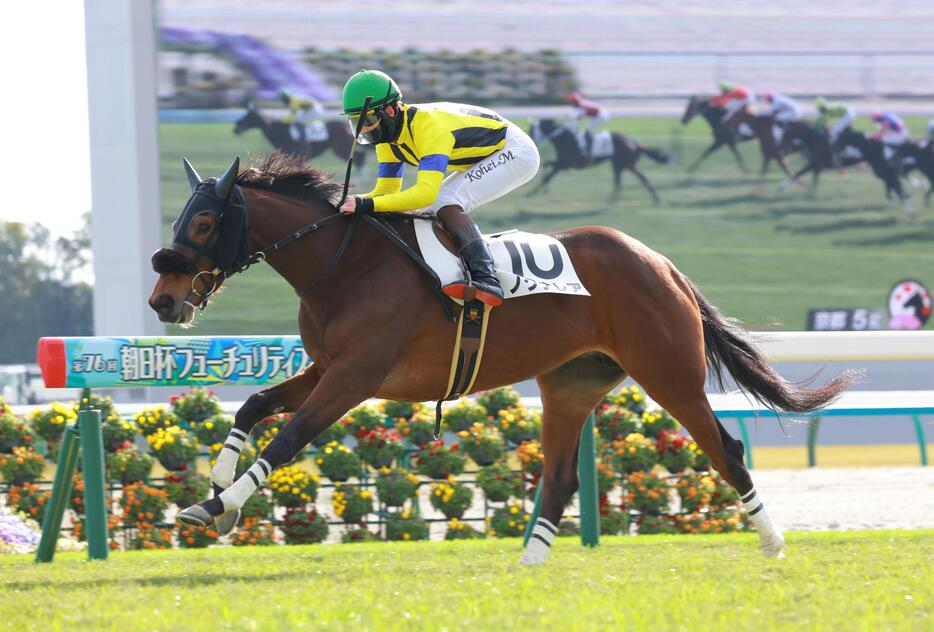 　新馬戦を制したノクナレア（撮影・石湯恒介）