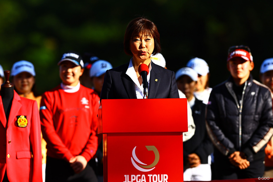 小林浩美会長のJLPGA会長続投が内定した　※撮影は2024年JLPGAツアーチャンピオンシップ