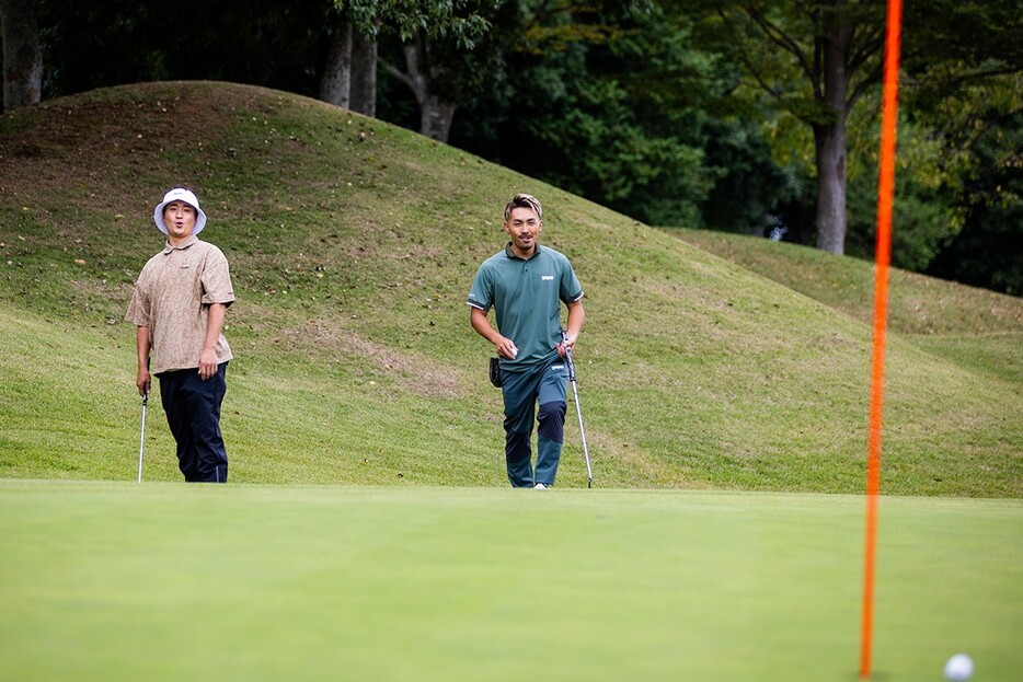 ▲ あわやチップイン・バーディだった、武田選手のアプローチ