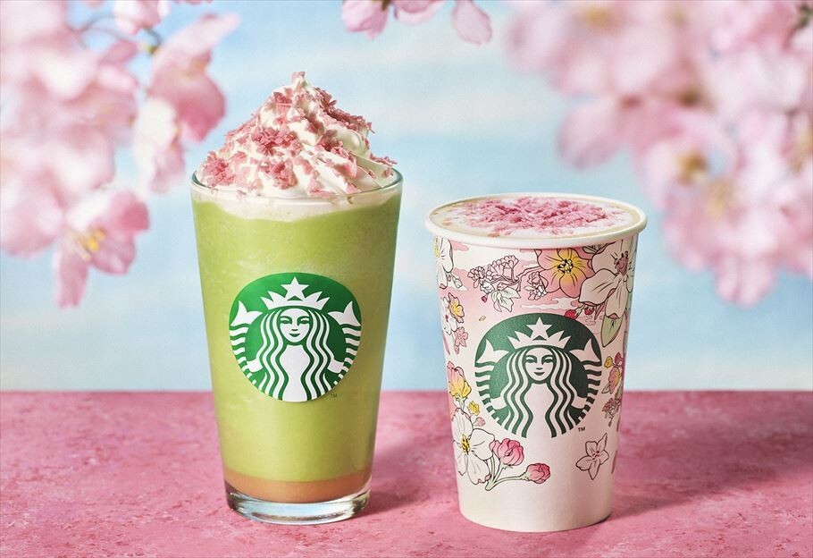 『花見抹茶 クリーム フラペチーノ®』3月1日~3月12日