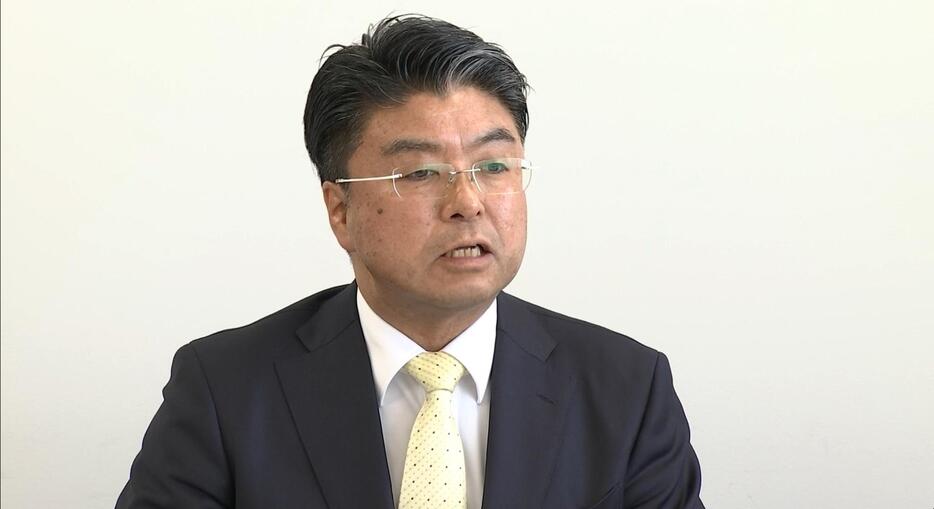 立候補することを表明した兵庫県議会議員の門間雄司さん（53）