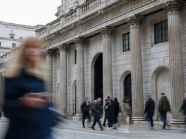 The Bank of England in the City of London. Photographer: Hollie Adams/Bloomberg