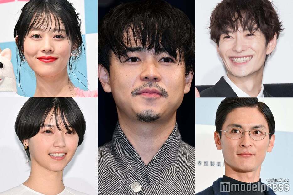 （左上から時計回りに）高畑充希、成田凌、岡田将生、高良健吾、西野七瀬