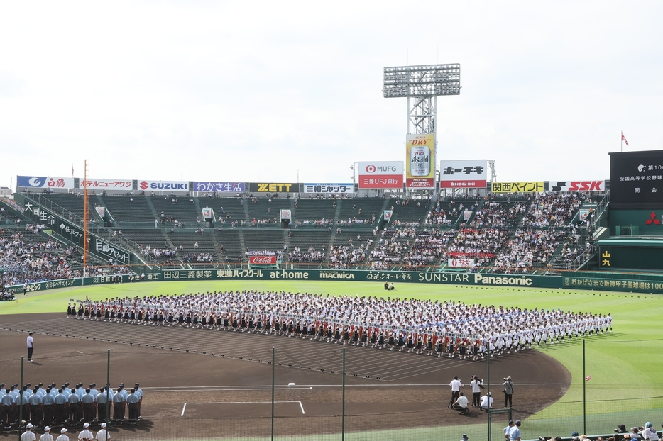 甲子園開会式の様子