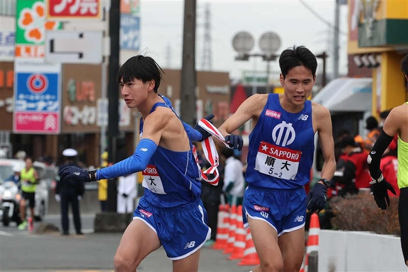 前回2区の浅井と3区の海老澤