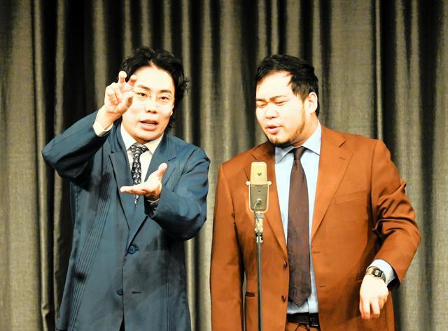 「令和ロマン」の高比良くるまさん（左）と松井ケムリさん。12月22日、漫才の頂上決戦M-1グランプリ決勝に挑む。史上最多1万330組のエントリーを記録した今年、大会初の2連覇となるか。注目が集まる＝都内