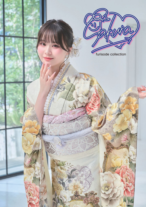 さくらとNABESHIMAがコラボした「sakura furisode collection」