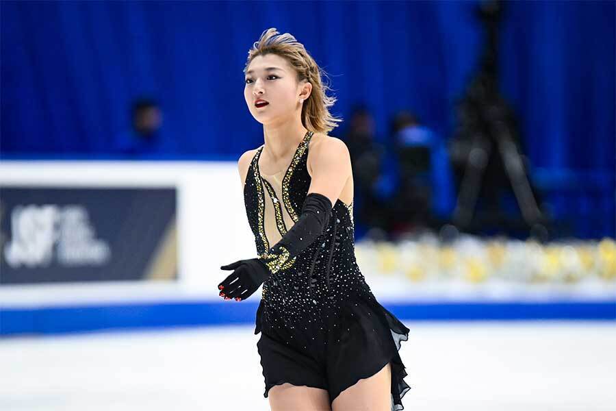 女子シングルを4連覇した坂本花織【写真：中戸川知世】