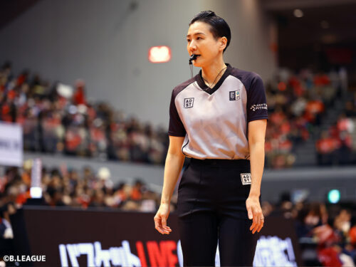 B1史上初の女性主審となった北沢氏［写真］＝B.LEAGUE