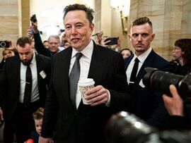 Elon Musk at the US Capitol in Washington, DC, on Dec. 5. Photographer: Al Drago/Bloomberg