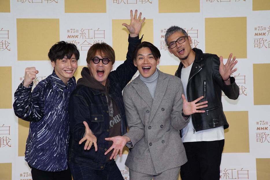 純烈／（左から）後上翔太、酒井一圭、白川裕二郎、岩永洋昭（提供写真）