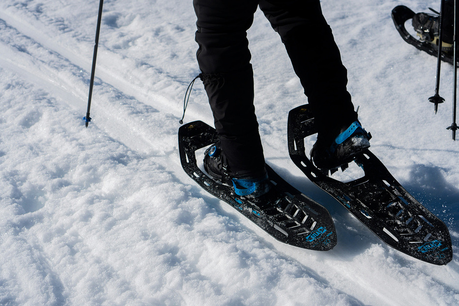 雪中トレッキングを楽しめるスノーシュー