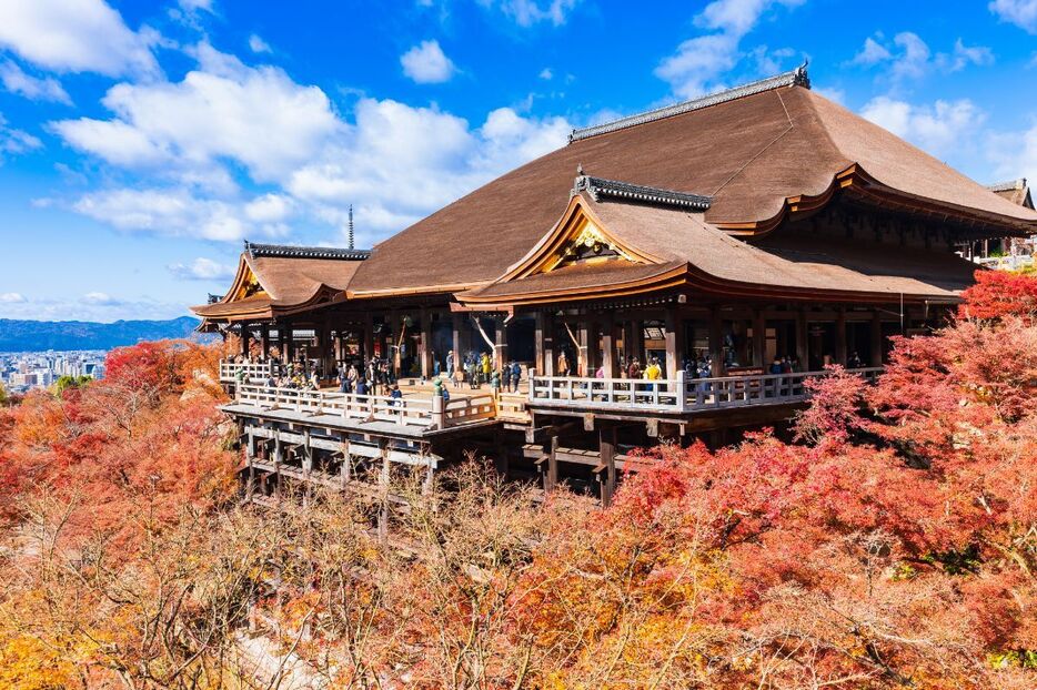 年末の風物詩「今年の漢字」が発表される清水寺（京都府）