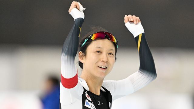 2冠達成の高木美帆選手（写真:松尾/アフロスポーツ）