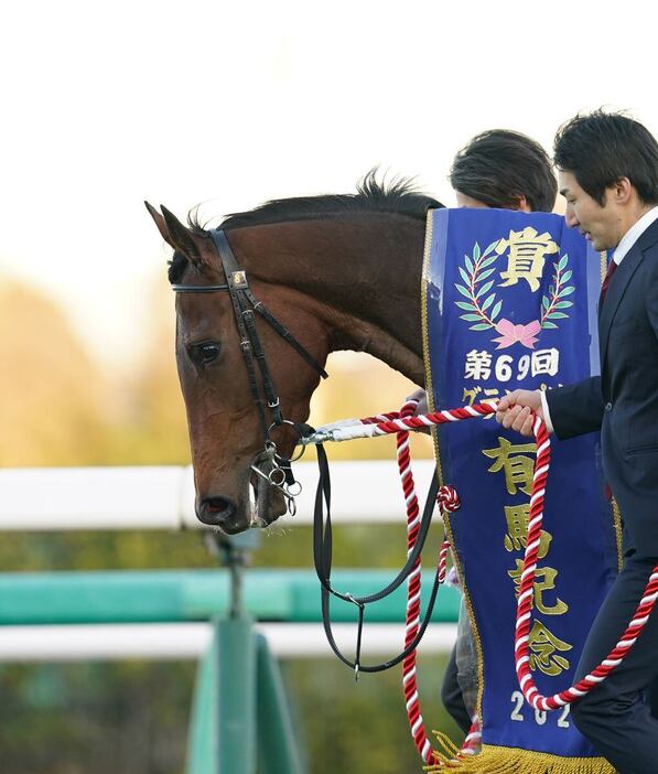 有馬記念を制したレガレイラ（撮影・岩川晋也）