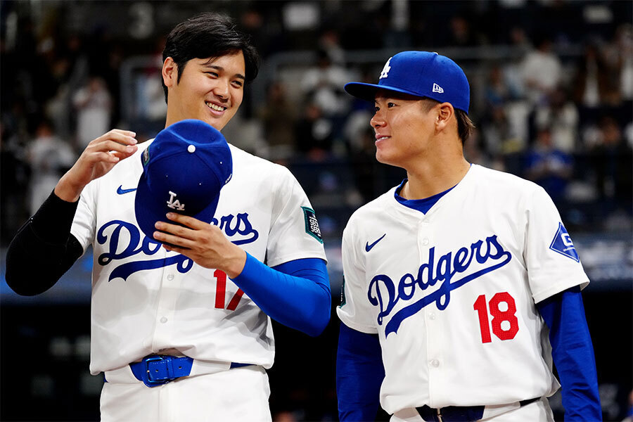 ドジャース・大谷翔平（左）と山本由伸【写真：Getty Images】