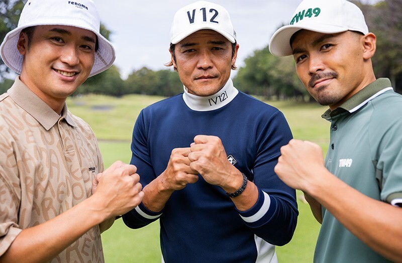 ▲ 中央・大久保さん、左・武田選手、右・村越選手