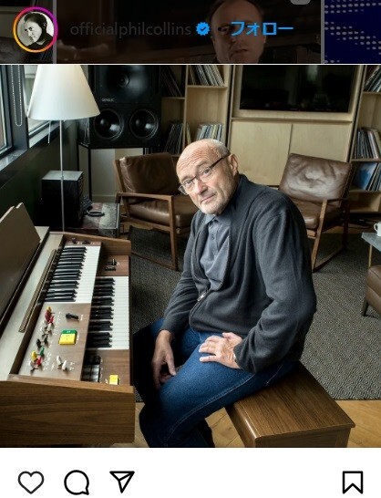 フィル・コリンズのインスタグラム＠officialphilcollinsより