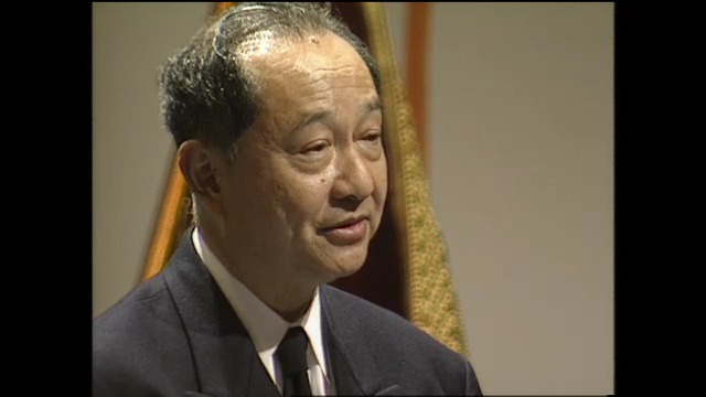 須田寛さん 1994年の入社式