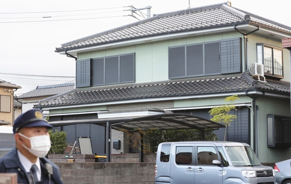 中学生2人が殺傷された事件で逮捕された平原政徳容疑者の自宅＝19日、北九州市小倉南区