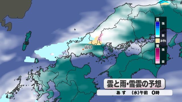 雲と雨・雪雲の予想