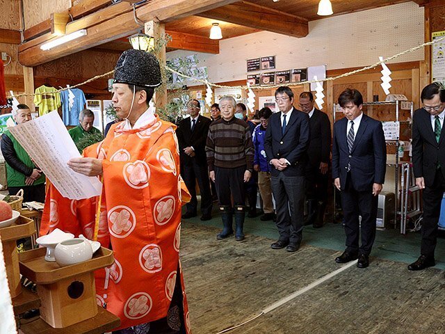 無事故を願った安全祈願祭