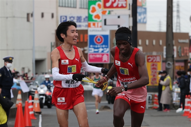 前回2、3区を務めた城西大の山本とキムタイ