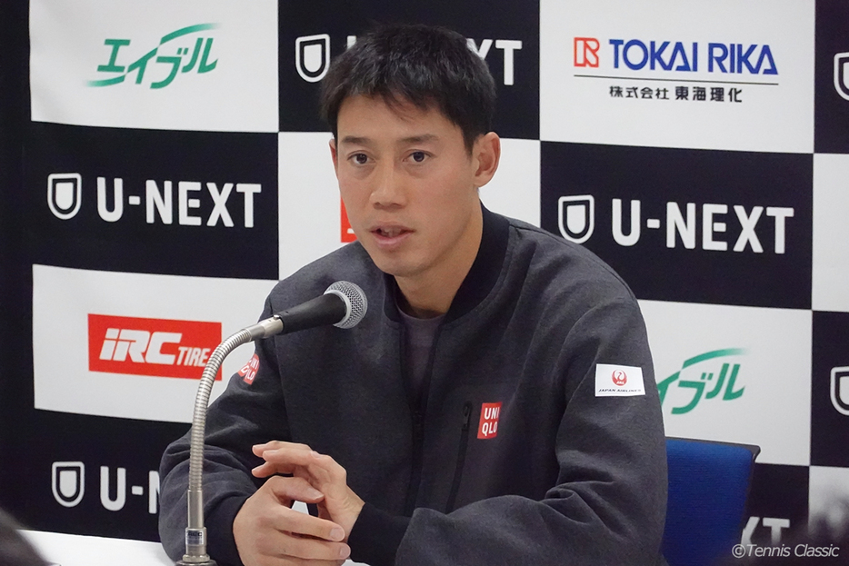 「U-NEXT presents ドリームテニスARIAKE」に参加した錦織圭（Photo by Tennis Classic）