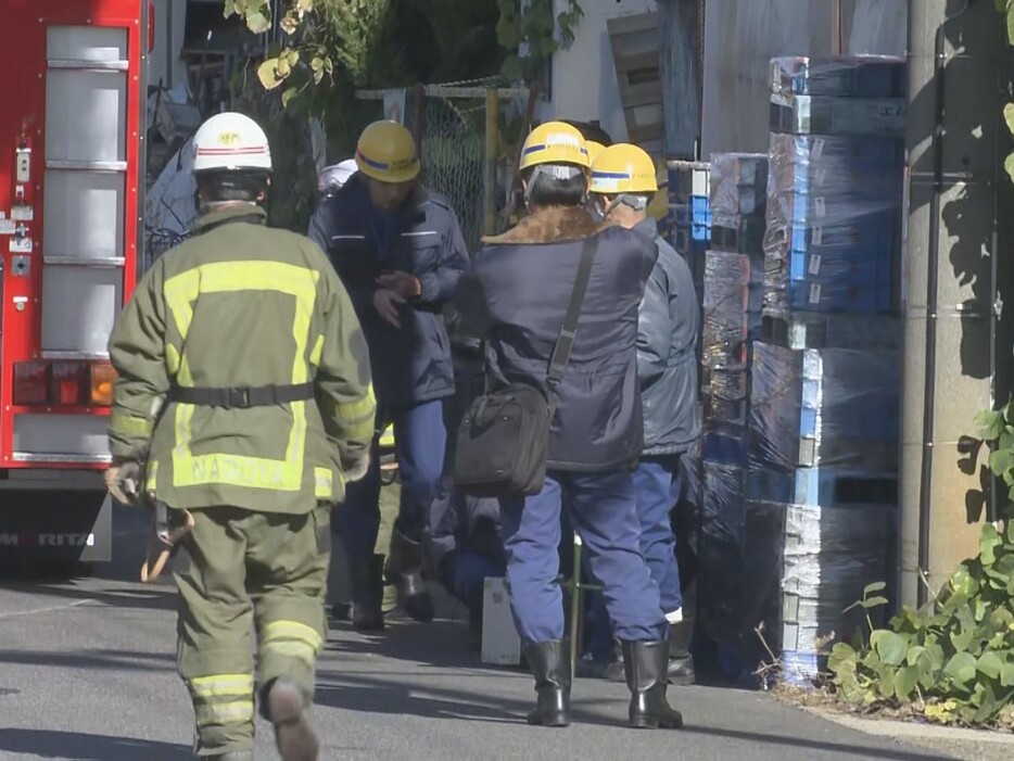 異臭が確認された現場 名古屋市守山区 2024年12月10日