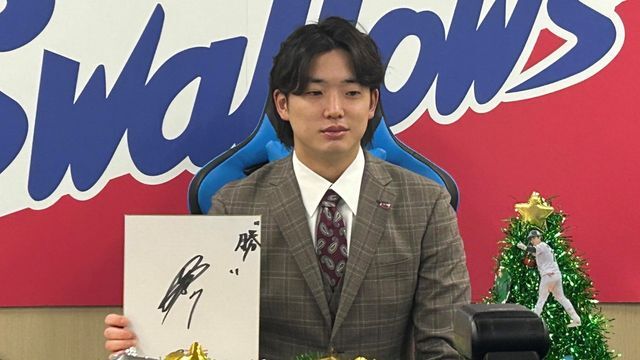 今季を振り返ったヤクルト・長岡秀樹選手