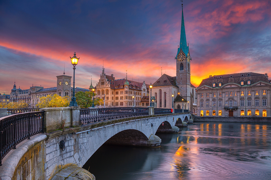 スイス北部のチューリヒ（Shutterstock.com）