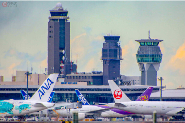 成田空港（乗りものニュース編集部撮影）。