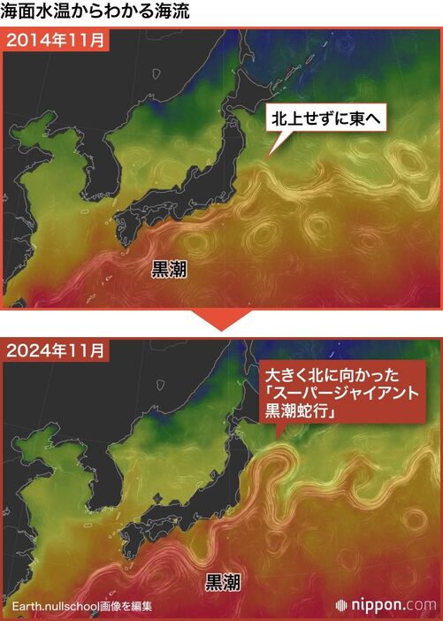 海面水温からわかる海流