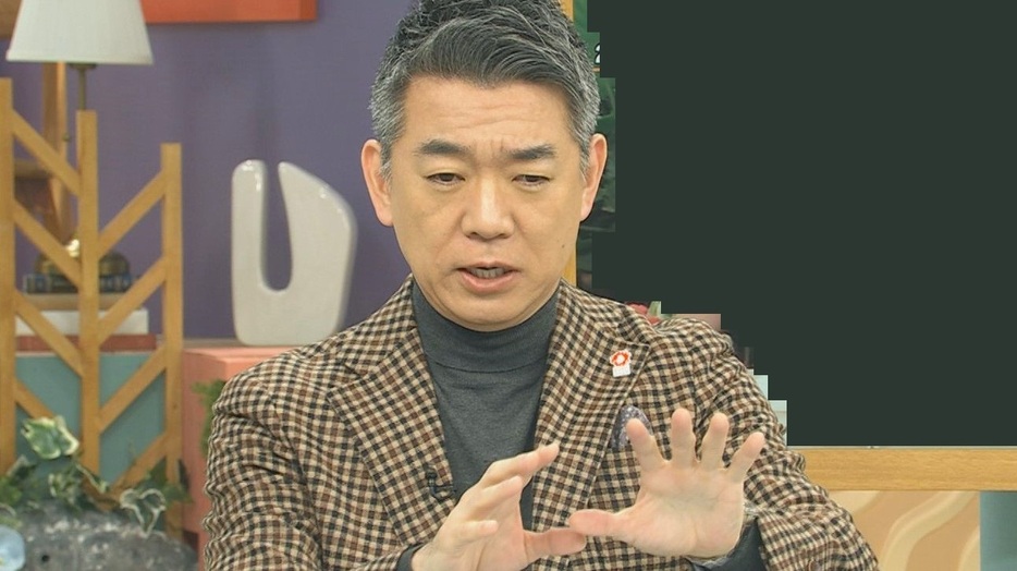 橋下徹氏 関西テレビ「旬感LIVEとれたてっ！」より