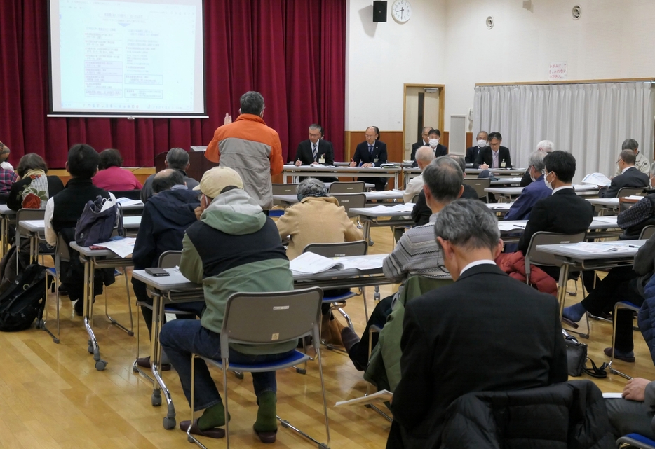 活発な質疑応答があった市民説明会