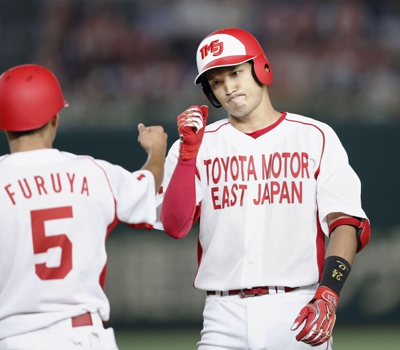 トヨタ自動車東日本の大谷龍太氏＝2018年7月17日、東京ドーム