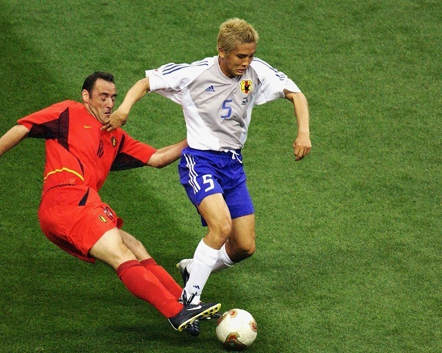 02年日韓大会をはじめW杯には三度出場した稲本。（C）Getty Images