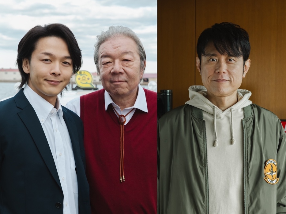 （左から）中村倫也、古田新太、原田泰造 ©︎日本テレビ