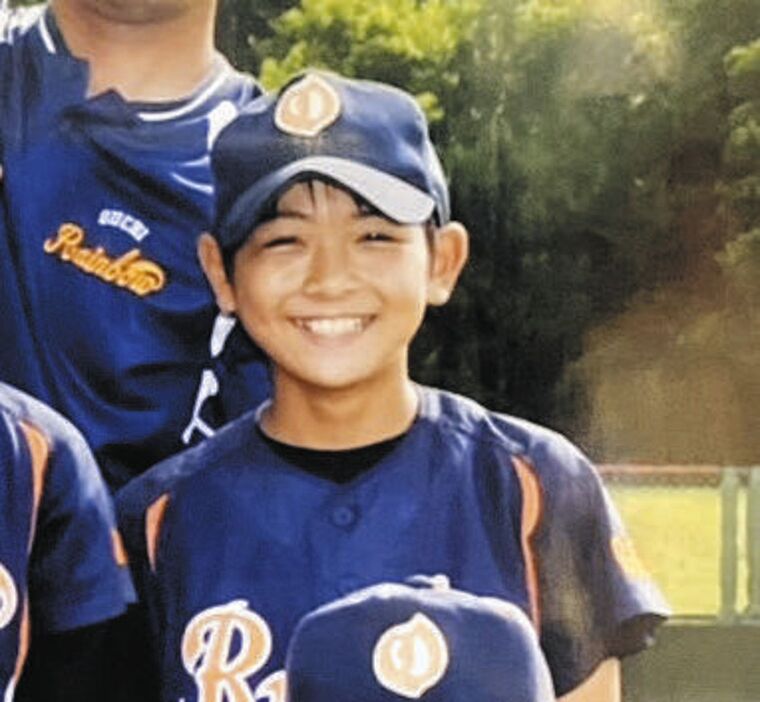 小学３年から野球に打ち込んだ吉田（本人提供）