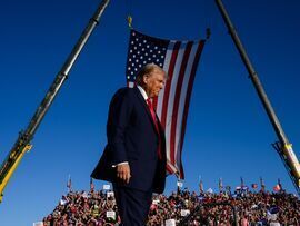 Donald Trump in Butler, Pennsylvania, US, in October. Photographer: Justin Merriman/Bloomberg