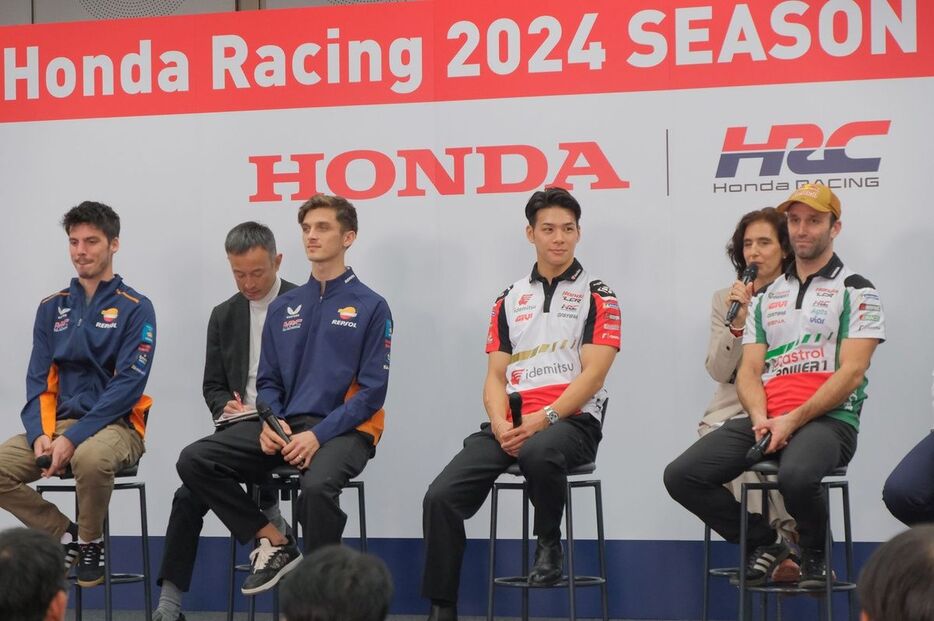 Honda Racing 2024 Season Finaleのトークショーに登壇したMotoGPライダーたち