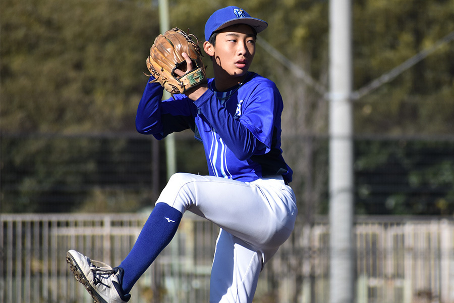 DeNAジュニアの安達源太郎【写真：高橋幸司】