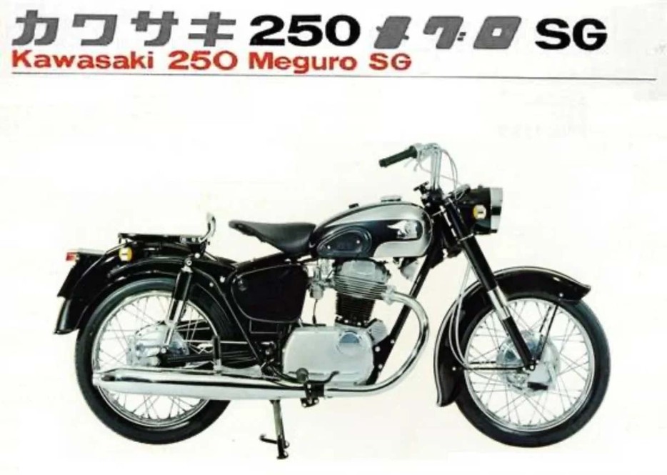 カワサキ250メグロSG(当時のカタログ)