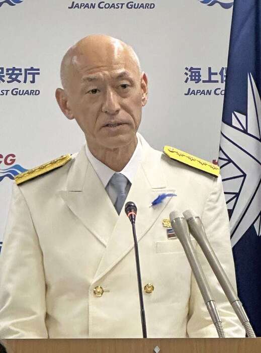 海上保安庁の瀬口良夫長官（白岩賢太撮影）