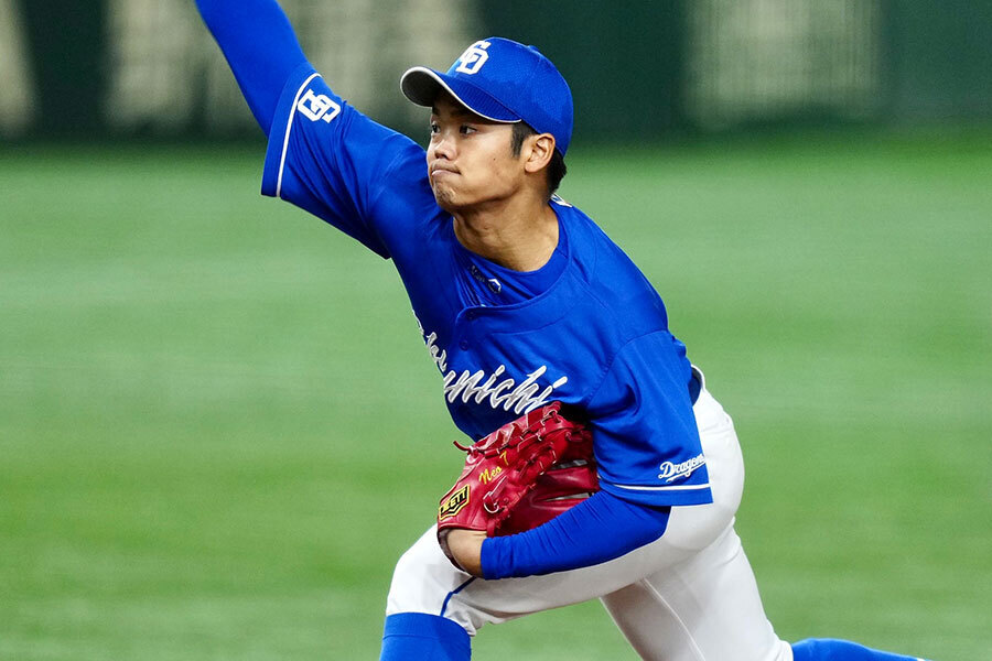 中日・根尾昂【写真：矢口亨】