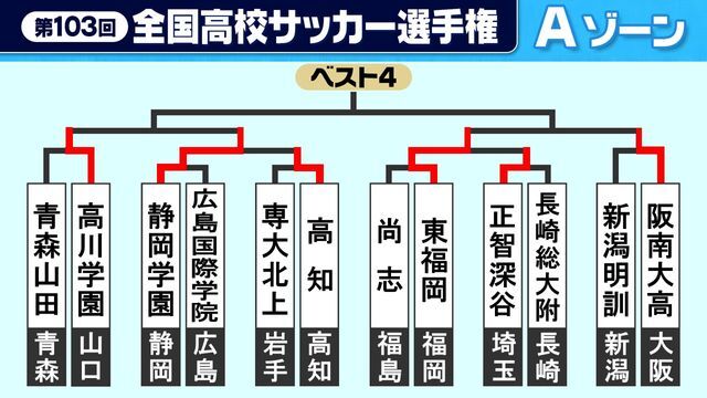 全国高校サッカー選手権　Aゾーン