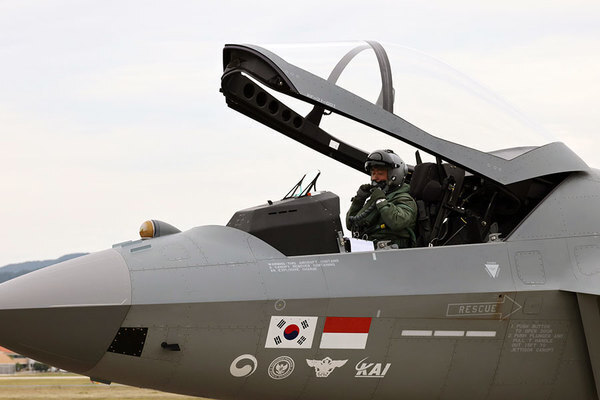 2022年に初飛行した韓国のKF-21（画像：韓国防衛事業庁）。