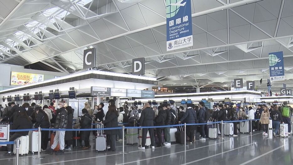 中部国際空港　28日午前8時半過ぎ