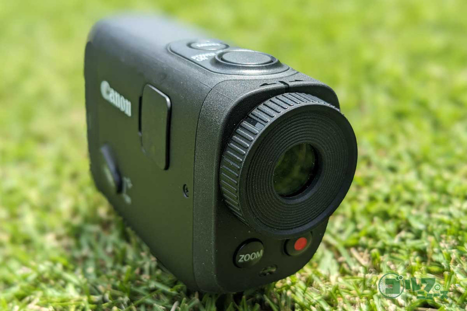 キヤノンのレーザー距離計参入第一弾商品「PowerShot GOLF」は12倍ズームと録画機能を備えている