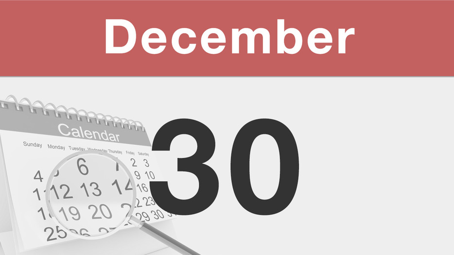 今日は何の日 : 12月30日